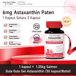 Ready stock 🇲 🇾 [Halal] Five Doctors Natural Astaxanthin 6mg Softgel Rain Red Algae    Skin Brightening Sun Protection Anti-Aging    30 Capsules