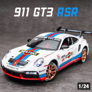 【Without box】1/24 Porsche 911 GT3 RSR diecast car jianyuan Zinc Alloy Model Toys Cars Light and Sound Birthday Gifts for Children Collection Model Toy Pull Back Toys for Boys