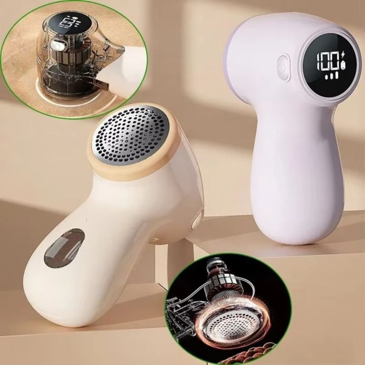 ZHAOCAIMAO Di động Máy loại bỏ xơ vải điện Tốc độ kép USB có thể sạc lại Máy cạo vải Bộ khử nhiễu An toàn Dụng cụ loại bỏ viên thuốc trên áo len cho quần áo len cashmere
