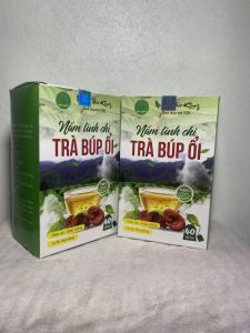 Trà búp ổi nấm linh chi Bảo Khang hộp 40 gói trà giảm cân giảm mỡ thải độc gan ổn định huyết áp