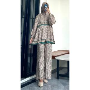 SETELAN KEMEJA RAYON OVERSIZE DAILY SET RAYON MOTIF