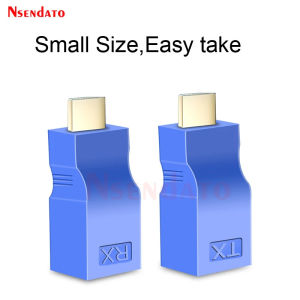 HDMI-Compatible to Ethernet Extender RJ45 30M 4K Extender HDMI-Compatible over CAT5e/6 Network LAN Cable Adapter For TV HDPC PS3