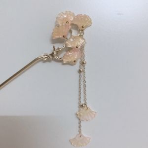 Trâm cài tóc kim loại hình bông hoa tua rua trâm búi tóc khí chất cho cô nàng thanh lịch phong cách cổ trang Trung Hoa