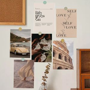 10PCS Retro Style Decoration Card Repeatable Wall Art Postcard Room Decorative Wallpaper Gift Graduation Gift