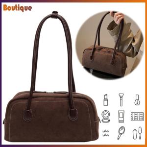 กระเป๋าสะพายข้างผู้หญิงหนังเทียมแบบหลายช่อง เหมาะสำหรับเดินทางและช็อปปิ้งในสีกรมท่าเท่ห์ๆ