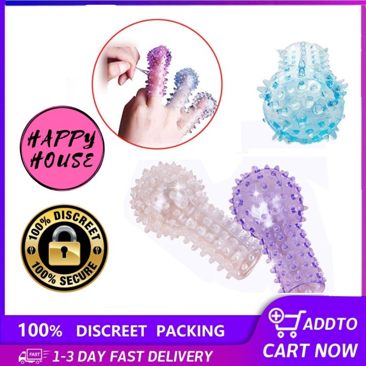 Happy House G Spot Soft Cover Spike Finger Condom Women Sex Toy