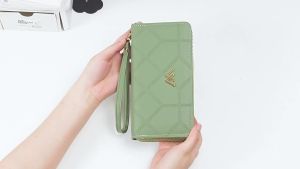 Suitable for Women Long Wallet Double Zipper Phone Bag Student Wallet Large Capacity Clutch Soft Coin Purse Korean Style [ Free Shipping ]