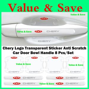 Chery Logo Car Door Transparent Handle Protector Cover Inner Bowl Transparent Anti Scratch Sticker Chery Logo