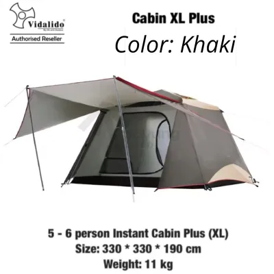 Vidalido Instant Cabin Tent Size L และ XL เต็นท์กางอัตโนมัติ ขนาดใหญ่ 4-5 คน กางไว พร้อมส่งจากกทม🎉