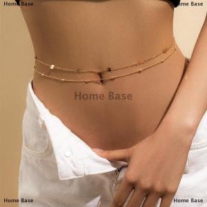[COD] Home Base Waist Chain For Women Waterproof 1 2 3 Layers Belly Chains Beach Bikini Waist Body Chain Jewelry Elegance Versatile Acessories