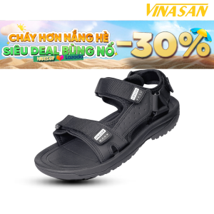 Dép Sandals Nam (39-43) VINASAN Mã VN-0127 Cao Cấp Đế Cao Su Trống Trơn Chượt Êm Ái Chắc Chắn Bền Bỉ