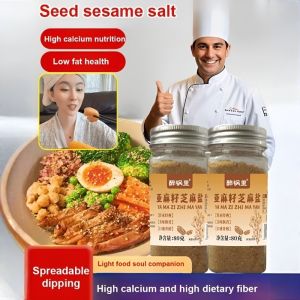 Flaxseed Sesame Salt BBQ Seasoning Sprinkle Mix For Grilling With Flaxseed Sesame Salt Home Use Skewer Meat Dipping Sauce Combo Set Flavor Enhancer For Mushroom Snacks