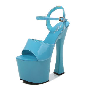 Womens Colorful Waterproof Platform New Fashion Party High Heel Sandals