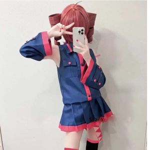 Anime Kasane Teto Cosplay Fashion Uniform Costume Wig Vtuber Teto Blue Dress Suit For Women Halloween Party Formula Uniform Suit2026