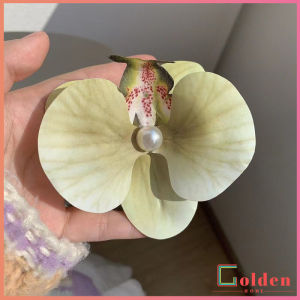 Golden 1 ชิ้น กิ๊บหนีบผม รูปดอกกล้วยไม้ หวาน สไตล์เกาหลี สําหรับผู้หญิง Fashion Hairpin