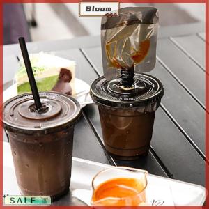 Follow Get New[Bloom Z] 10PCS 50ml Black Plastic Drink Packaging Bag Juice Wine Milk Coffee Liquid Packaging Bag Beverage Suction Nozzle Storage Bag