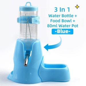 2in1 Hamster Automatic Feeder Hamster Leak-proof Water Bottle with Ball Bearing Pet Supplies