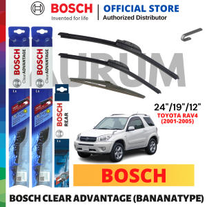 Bosch Clear Advantage Wiper Blade set for Toyota Rav 4 2001-2005 (24/19/12) 3pcs