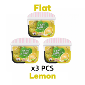 120G Lemon Fridge Deodorizer Refrigerator Freshener Odor Absorber Food Freshness Preserver Citrus Scent Refrigerator Air Purifier Deodorant Box Smell Eliminator Kitchen Odor Neutralizer Fruit Vegetable Storage Fresh Keeper Long Lasting