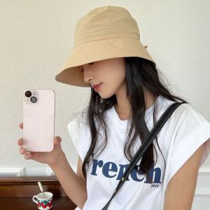 THANKSKY Mỏng Đơn giản Ngoài trời Nơ Vải Mũ mùa hè Chống nắng Mũ chống nắng Mũ che nắng Mũ chậu Mũ tai bèo nữ Mũ lưỡi trai phong cách Hàn Quốc