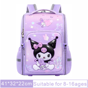 Kuromi large capacity suitable girls primary school students childrens backpack waterproof backpack