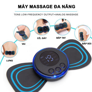Máy Massage Xung Điện Cổ Vai Gáy Bắp Tay Lưng Hình Cánh Bướm 8 Chế Độ Giúp Giảm Đau Nhức Hiệu Quả Loại Sạc Điện
