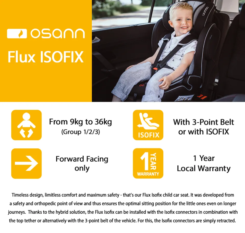 Isofix car seat hot sale 9kg to 36kg