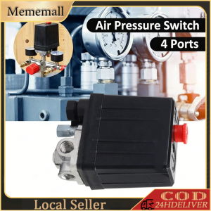 4 Port Air Compressor Pressure Switch Control Valve 220V Air Compressor Manuel On Off Button Controller