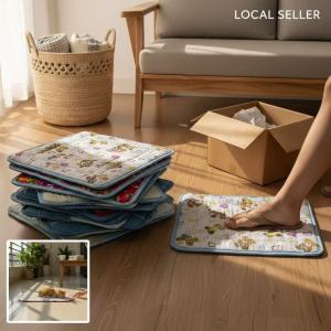 BIN LU Aesthetic Braided Doormat Nordic Style Floor Mat Home Decor Makapal Basahan sa Paa Mura Rugs for Bathroom Kitchen Bedroom Living Room Team Kahoy Cotton Absorbent Washable Rugs Wholesale Direct Supplier