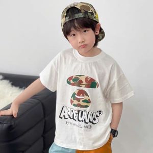 Unlimited Summer 2024 Kids New Arrival Japanese Style Shorts Boys Suit Contrast Color Casual Loose Half Length Middle Pants Short Sleeve T-shirt
