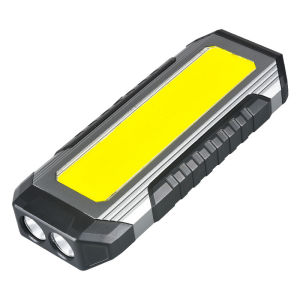 【New Ready Stock】Ligghig Multifunctional USB Rechargeable Mini Torch 300M Lighting with 2*LED+5*COB Side Lights 3 Modes Powerful Torch Can Be Used as Power - Bank IPX4 Waterproof Outdoor Lighting lampu suluh paling terang dan jauh