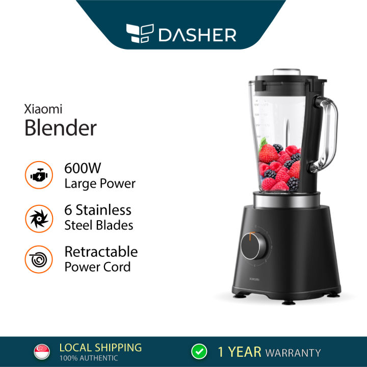 Xiaomi Blender 1.75L High-Speed Smoothie Maker 5-Speed with Pulse 21,000 RPM Ice Crushing Self Cleaning Interlock