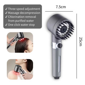 【SG spot】High pressure handheld shower head SPA nozzle filtered shower head three speed shower