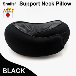 Travel Pillow Neck Support Neck Pillow 100% Memory Foam U-shaped Pillow Snail Style Ergonomic Design Neck Nap Pillow for Office Portable Comfortable Adjustable Soft Neck Support Pillow Home Car Rides Travel Work Sleeping Pillow Travel Essentials Gift