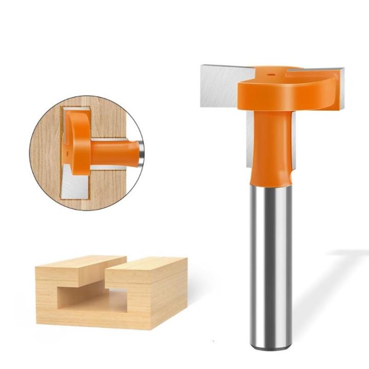 T Track Slotting Router Bit Router Bit 8mm Shank Metal Milling For Wood ...