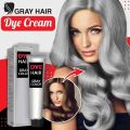 2023 NEW Silver Gray Hair Dye, Silver Gray Natural Hair Dye Cream, Lushadows Silver Hair Dye, Silver Hair Color, Unisex Fashion Dye for All Hair Types (1 PCS). 