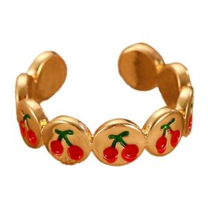 Phong cách Anh Đào Nhẫn tuyên bố nhẫn Nhẫn dạng hở đồng kết cấu thời trang phù hợp cho bữa tiệc và trang phục hàng ngày