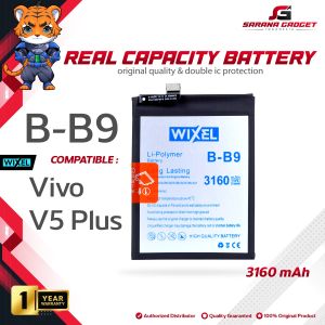WIXEL Baterai Vivo V5 PLUS V5+ 1611 B-B9 Double Power Real Capacity Batre Batrai Battery Original Ori Dual BB9