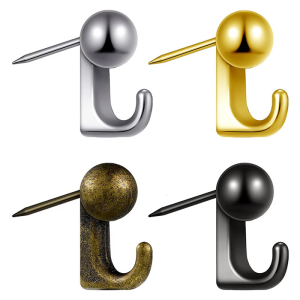 Pack Of 10 Zinc Alloy Wall Hook For Soft Corkboard Rustproof Push Pins Hangers Space Saving Home Office Decoration