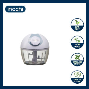 Inochi Yoko Manual Garlic & Chili Grinder 210ml – Hand Pull Chopper with Sharp Blade & Anti-Slip Base