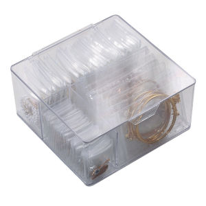 Portable Jewelry Organizer Travel Case with 60 Anti-Tarnish Jewelry Bags Anti Oxidation Jewellery Box