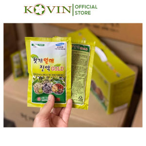 Nước Bổ gan Giải rượu Hovenia Dulcis Gold Hàn Quốc 30 gói x 100ml hộp ngang xách tay | KOVIN Official Store