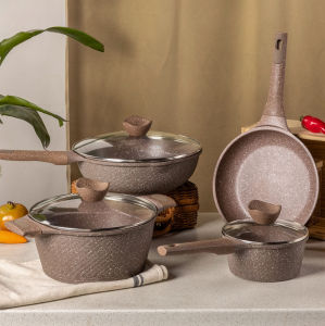 Non Stick Frying Pan kitchen cookware set 4 pcs Kawali wok pot Die-Cast Suitable all stoves