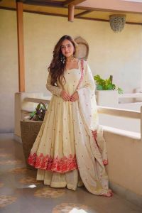 [PRE-ORDER 15 DAYS] READYMADE GEORGETTE HEAVY SHARARA SUIT