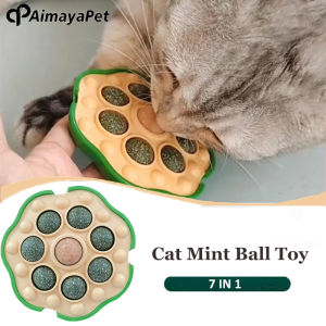 AIMAYAPET Cat Toy for Walls Avocado Catnip Ball Cat Toy Edible Licking Snack Rotating Dental for Healthy