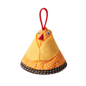CSQ63 Chicken-shaped Triangle Pot Handle Cap Non-Slip Cotton Heat Insulation Glove Practical Cartoon Kitchen Pot Lid Sleeve Cooking Protection