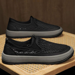 QDshop สินค้าใหม่ รองเท้าผ้าใบลำลอง สำหรับผู้ชาย งานไซซ์ใหญ่ ทรงสวยเก๋ แบบสวม ไม่มีเชือก ลายฉลุ ระบายอากาศได้ดี เหมาะกับทุกกิจกรรม หนุ่มห้ามพลาดน๊า