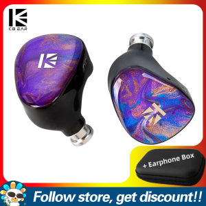 KBEAR KB02 Wired Earphones With 2Pin Detachable Cable 10mm+10mm Dual IEM Monitors Earbuds Noise Cancelling Sport Game Headphones Comfortable To Wear HiFi Bass Bone Conduction Hybrid Headset 3D Printed Resin Cavity Design Earplugs For Audiophiles Musicians