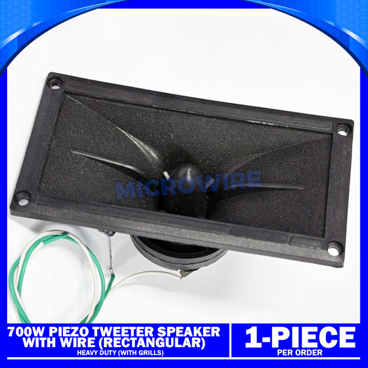 Rectangular Tweeter MW 700W Piezo Tweeter Speaker – Rectangular, Heavy Duty, Without Grill ...