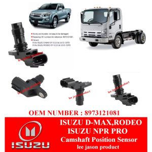 DENSO JAPAN ISUZU D-Max TFR 4JH1 4JJ1 ISUZU NPR PRO Camshaft Crankshaft Position Sensor 8-97312108-1 / 8973121081